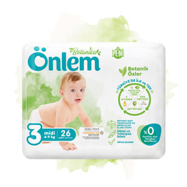 Önlem Botanika Bebek Bezi Fırsat Paketi 3 Beden Midi 9 Adet (4-9 kg)